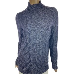 G.H.Bass & Co Cardigan Sweater Navy Combo Long Sleeve Zip Front Size XXL